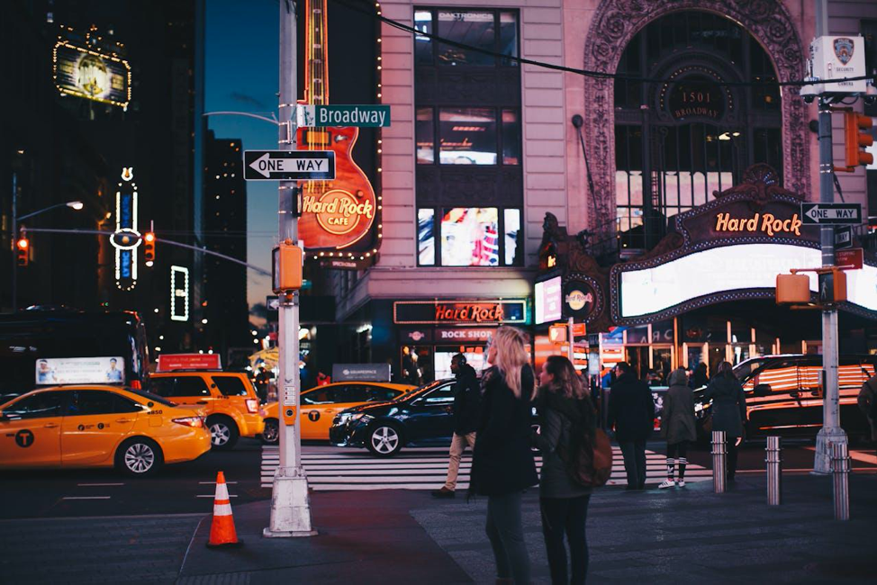 People walking on a street, NYC