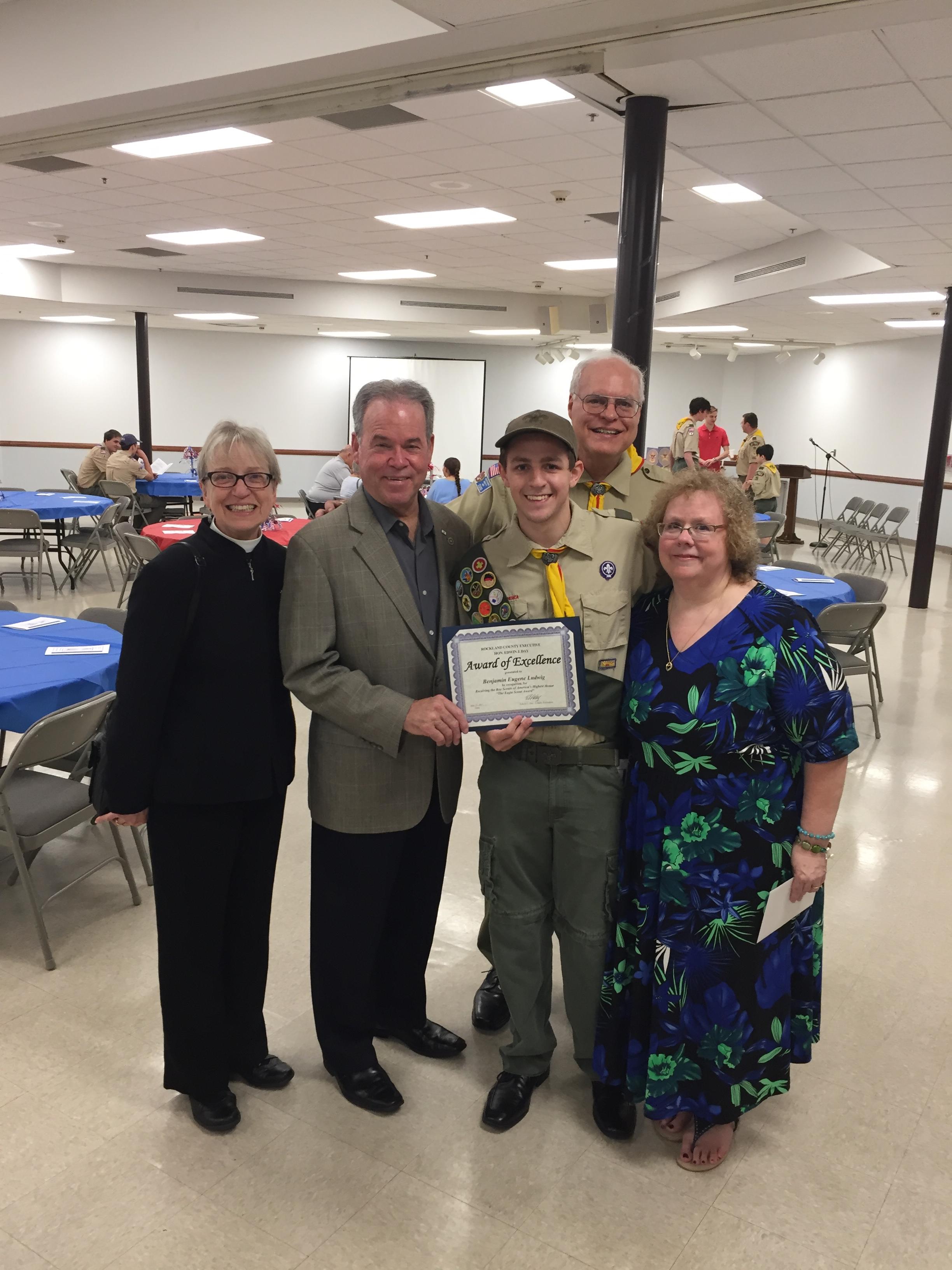 CLARKSTOWN NORTH SENIOR EARNS EAGLE SCOUT RANK