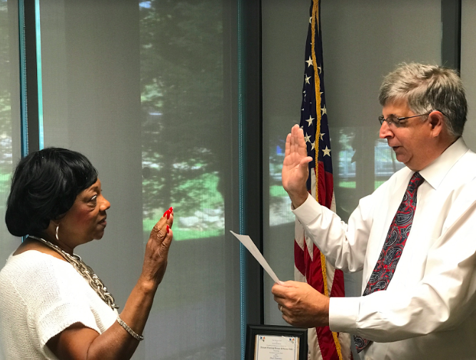ROCKLAND COUNTY CLERK PAUL PIPERATO SWEARS IN CONSTANCE FRAZIER AS NEW COMMISSIONER OF HUMAN RIGHTS