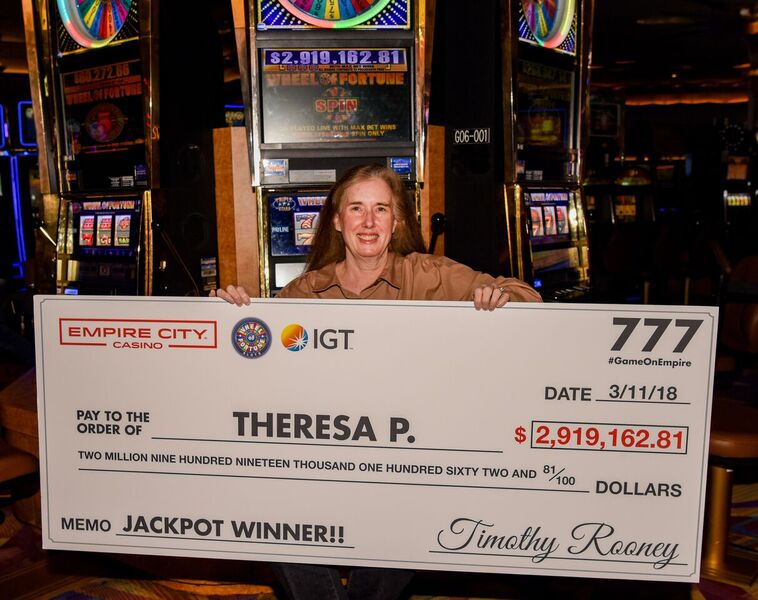 Westchester Woman Hits Record-Breaking Jackpot on Wheel of Fortune Slot Machine at Empire City Casino