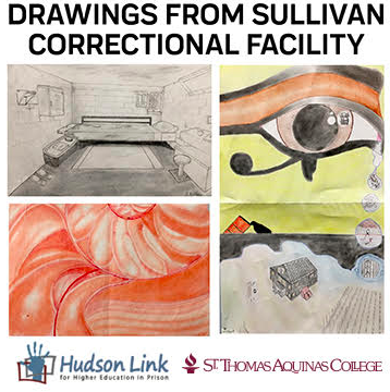 Drawings from Sullivan Correctional Facility, Reception and Talk to be Held at St. Thomas Aquinas College