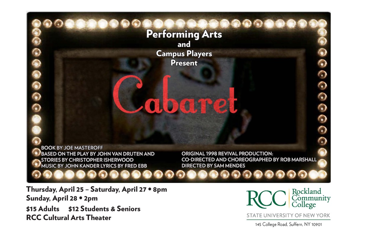 Cabaret poster 2019 – RCC