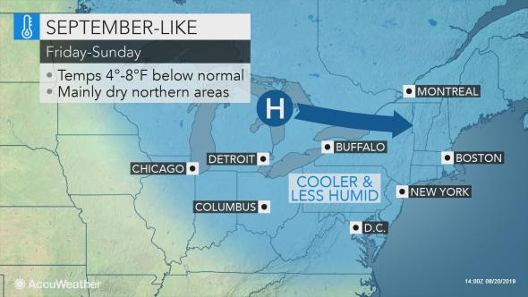 Big changes coming to Northeast following midweek heat, storms