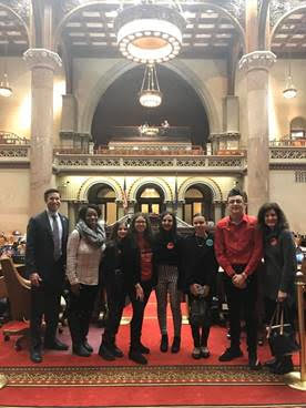 Field Stone Middle School Reality Check Youth met with State Lawmakers at the Capitol; discussed the NYS Tobacco Control Program and Unmet Needs among Certain Communities  