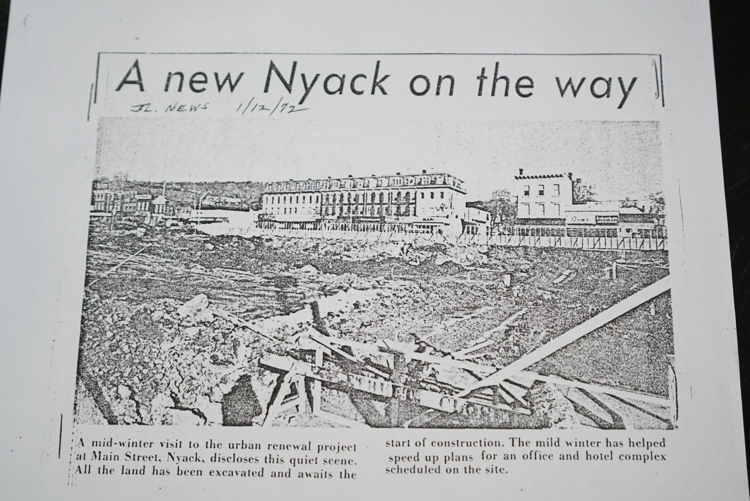 1. A New Nyack on the Way (Courtesy of the Nyack Library Local History Room)