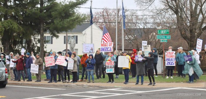 Stony Point Rallies for Hands Off Protest