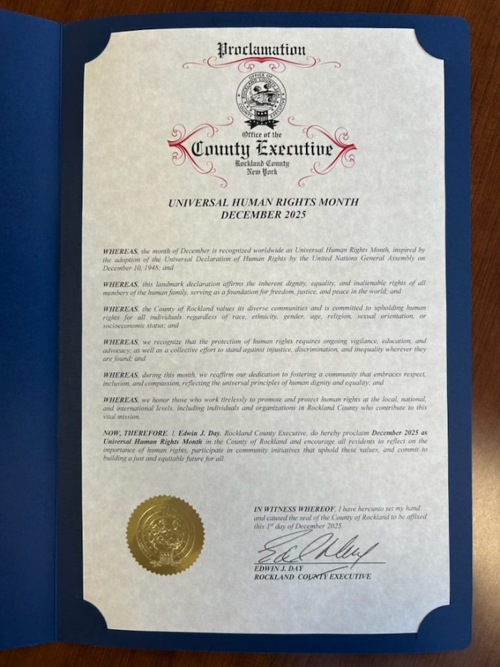 The County Executive’s Corner: Celebrating Human Rights and Unity in Rockland