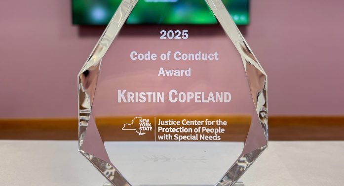 NYS Justice Center Honors Rockland Psych Center Care Worker