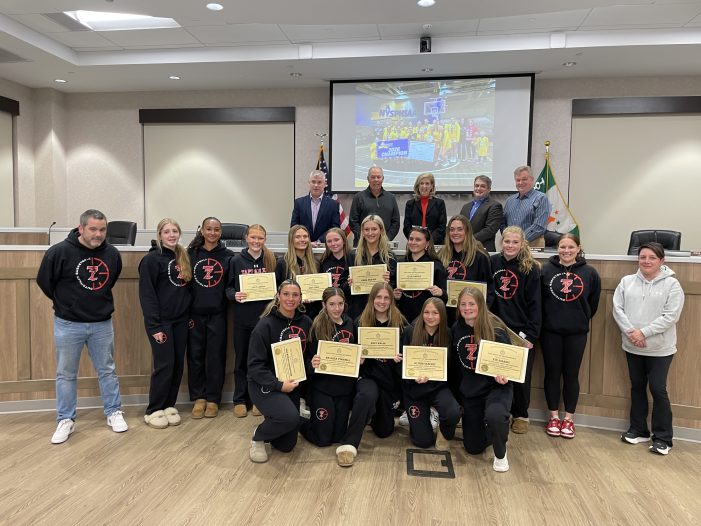 TZ Basketball State Champions Honored at Town Hall