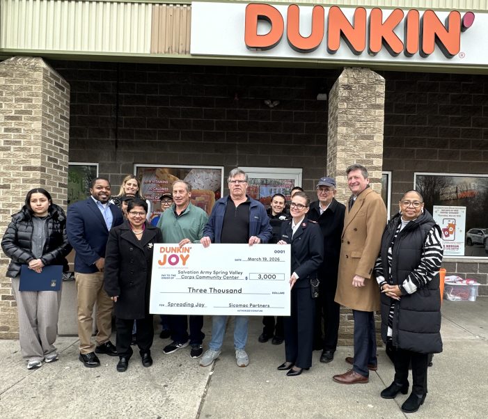 Dunkin’ Donates to Salvation Army Spring Valley Corps