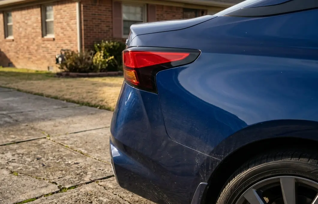 car in driveway